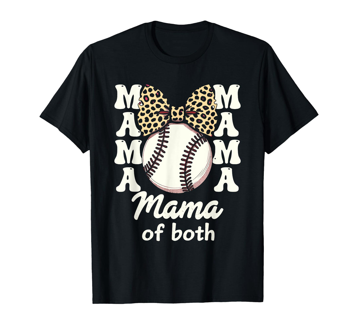 Leopard Mothers Day Mama Mom Both T-Shirt - Fun Novelty Design Men Women - T-Shirt, Sweatshirt, Hoodie