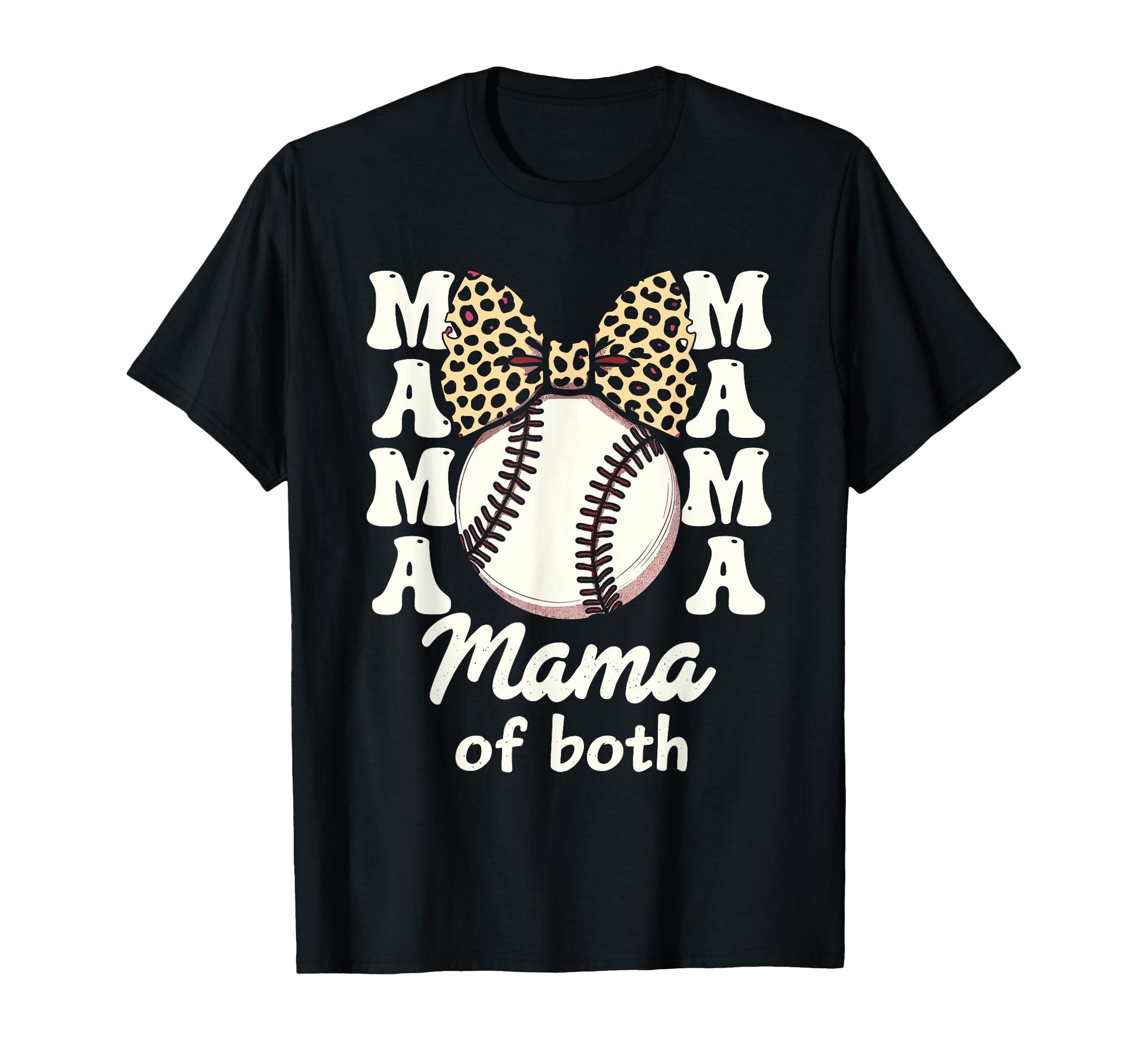 Leopard Mothers Day Mama Mom Both T-Shirt - Fun Novelty Design Men Women - T-Shirt, Sweatshirt, Hoodie
