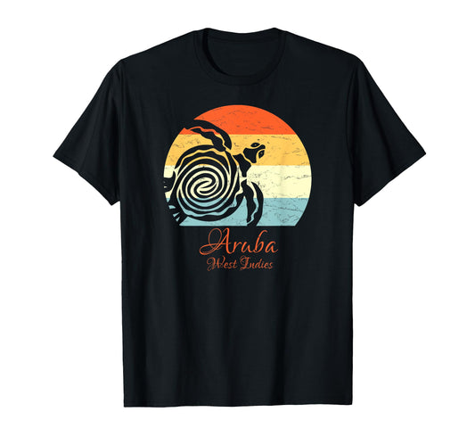 Aruba West Indies Sea Turtle Vacation T-Shirt - Novelty Apparel Unisex - T-Shirt, Sweatshirt, Hoodie