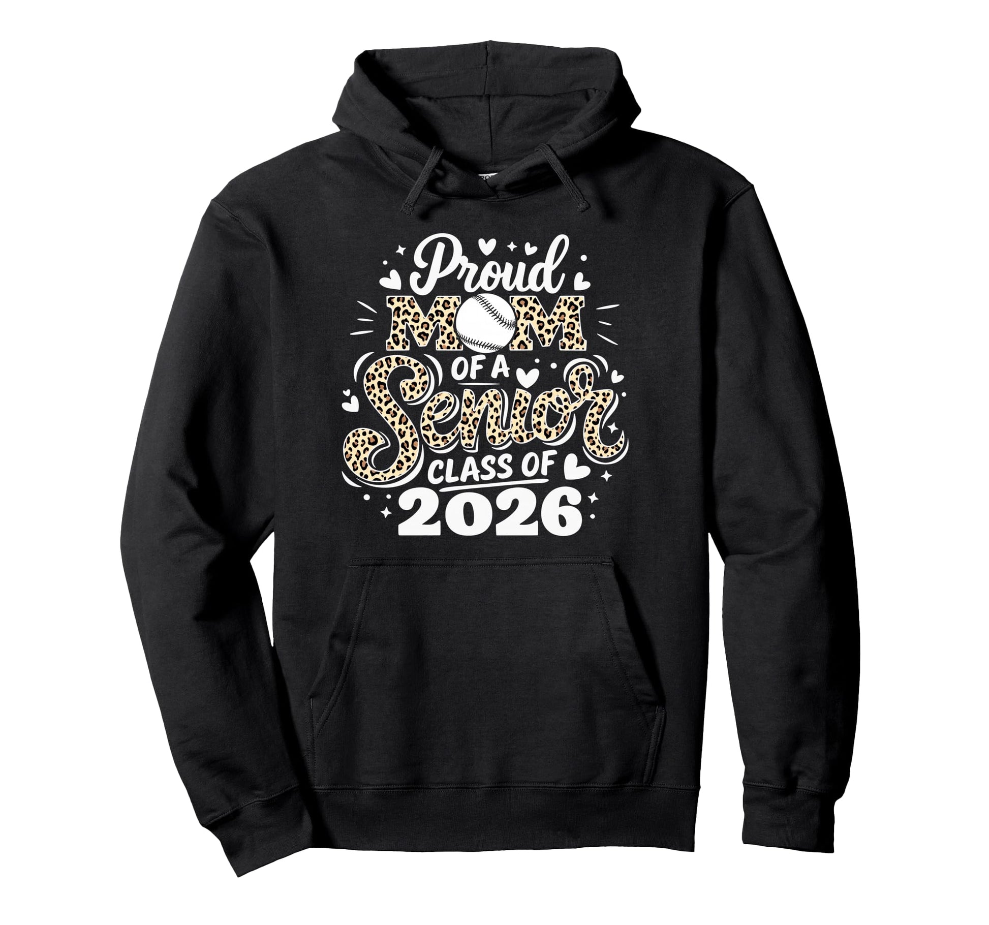 Proud Mom Senior Class 2026 Baseball Mom Hoodie - Minimalist Print Unisex - T-Shirt, Sweatshirt, Hoodie