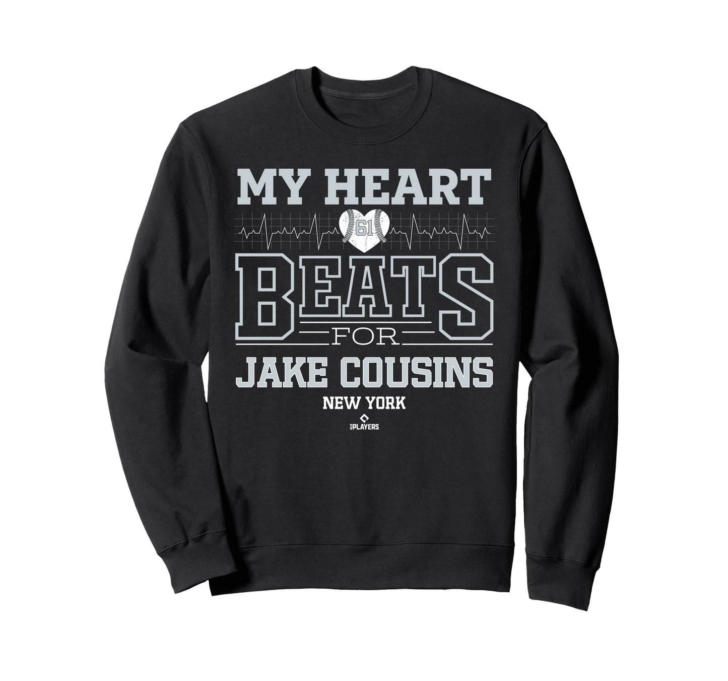 My Heart Beats Jake Cousins New York Sweatshirt - Novelty Apparel Unisex - T-Shirt, Sweatshirt, Hoodie
