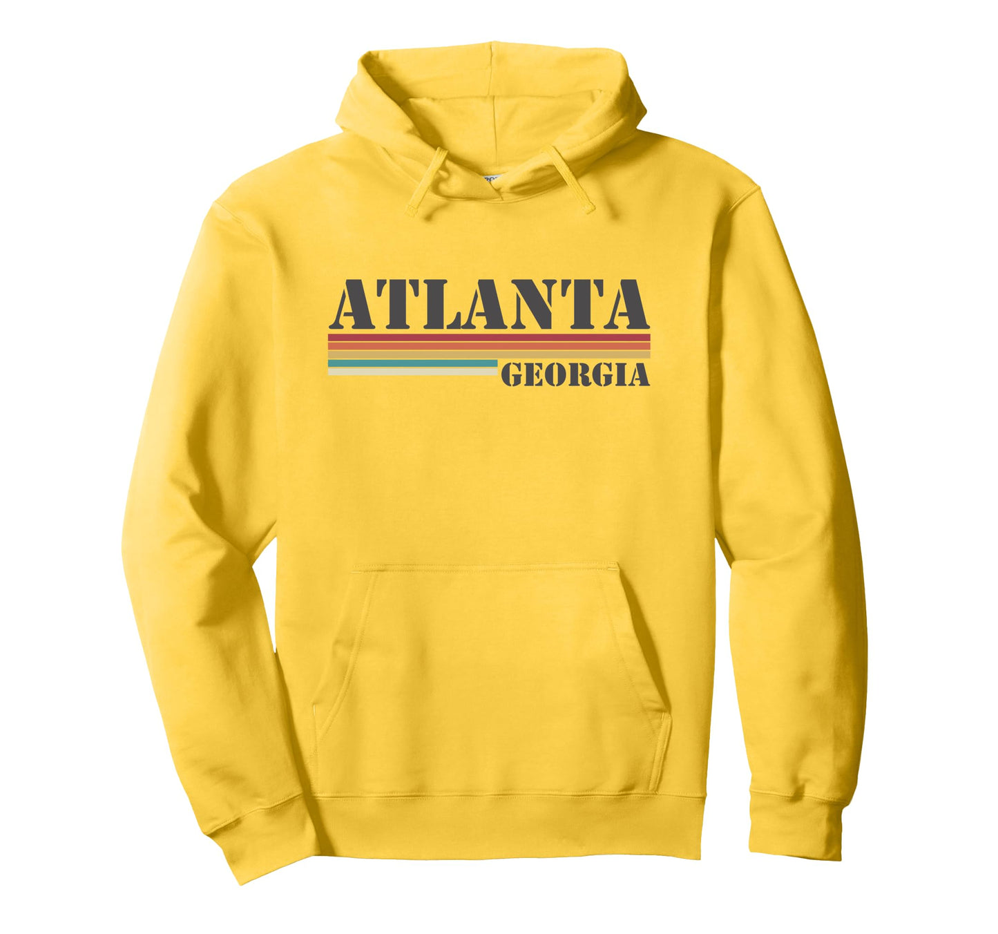 Atlanta Georgia Stripes Hoodie - Streetwear Style Unisex - T-Shirt, Sweatshirt, Hoodie