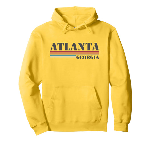 Atlanta Georgia Stripes Hoodie - Streetwear Style Unisex - T-Shirt, Sweatshirt, Hoodie