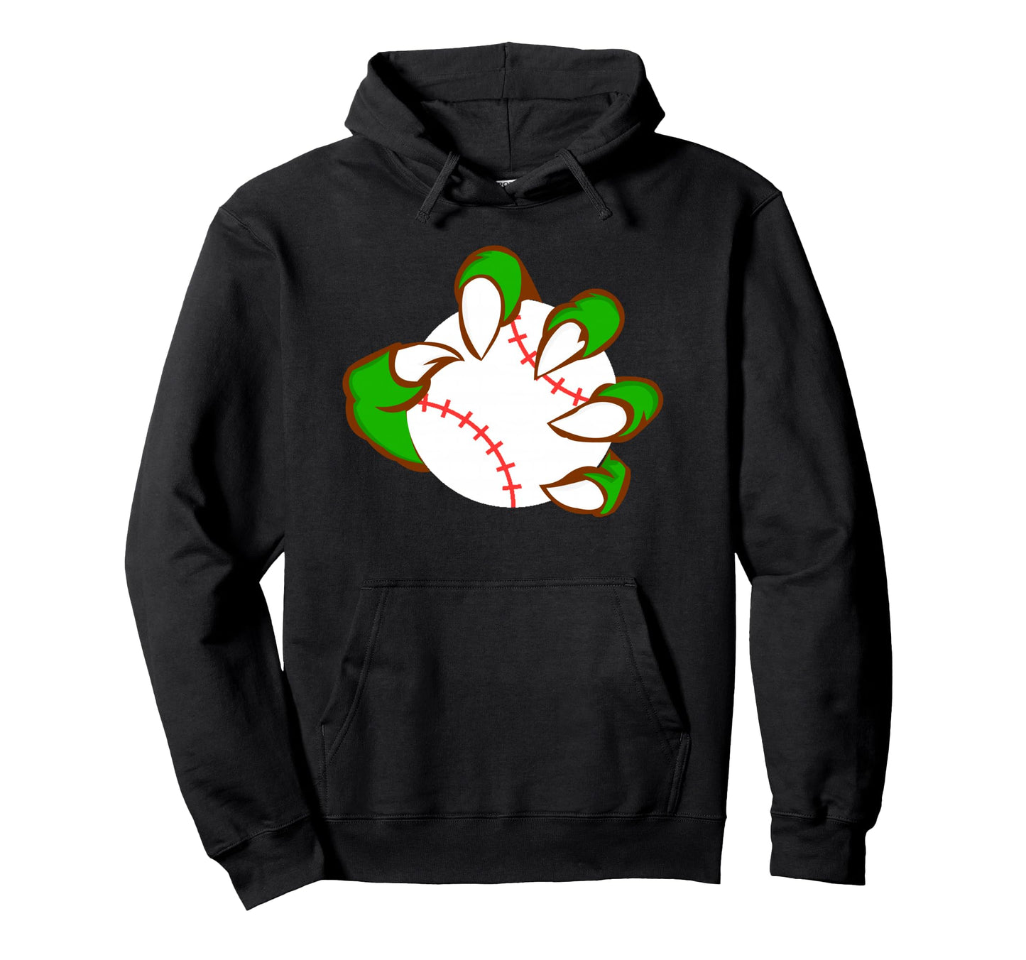 Monster Claw Softball Sports Baseball Hoodie - Minimalist Print for Adults - T-Shirt, Sweatshirt, Hoodie