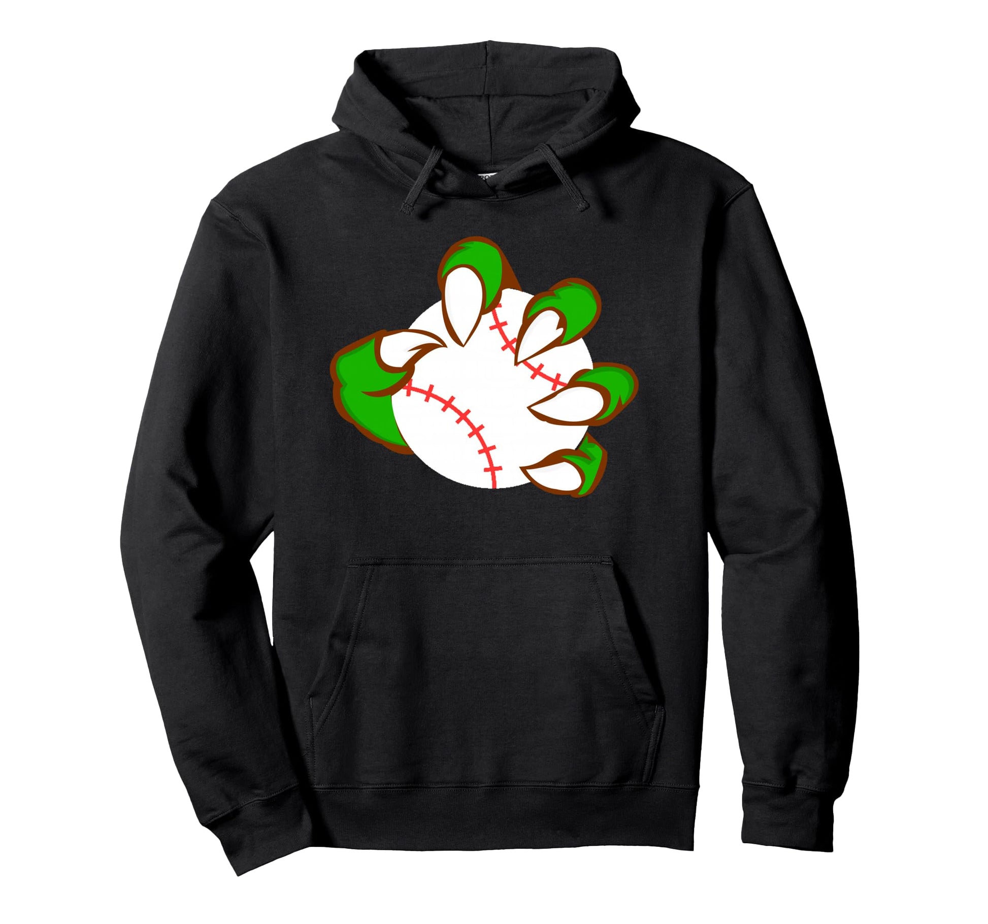 Monster Claw Softball Sports Baseball Hoodie - Minimalist Print for Adults - T-Shirt, Sweatshirt, Hoodie