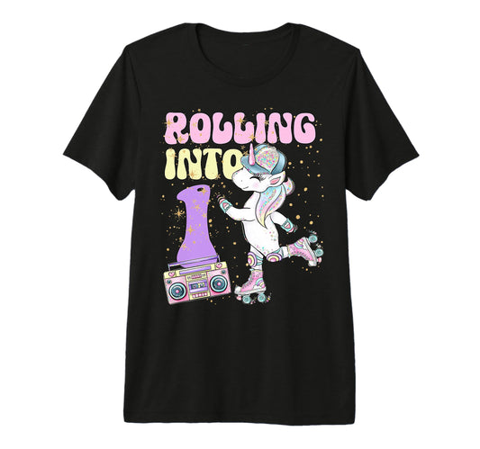 1St Birthday Roller Skate Party T-Shirt - Casual Everyday Wear Men Women - T-Shirt, Sweatshirt, Hoodie