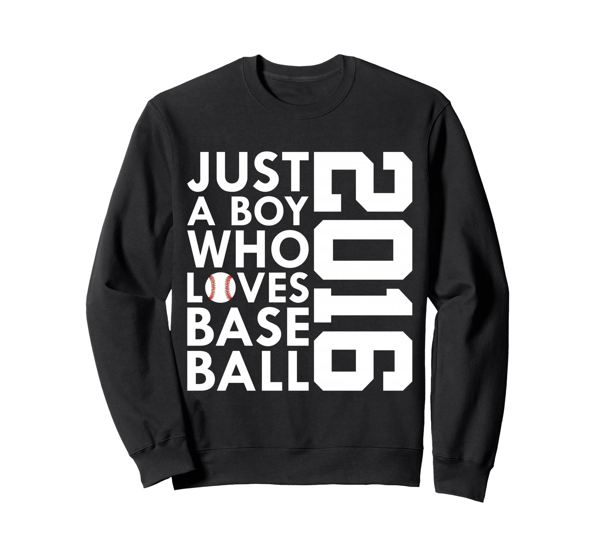 2016 Just Who Loves Baseball Sweatshirt - Casual Everyday Wear for Adults - T-Shirt, Sweatshirt, Hoodie