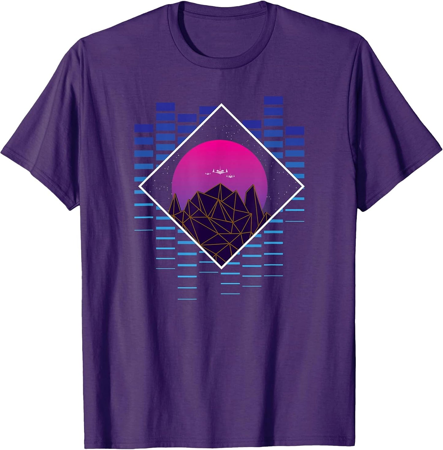 Space jet retrowave synthwave vaporwave - Adult & Kids T-Shirts, Sweatshirts & Hoodies apparel design preview 1