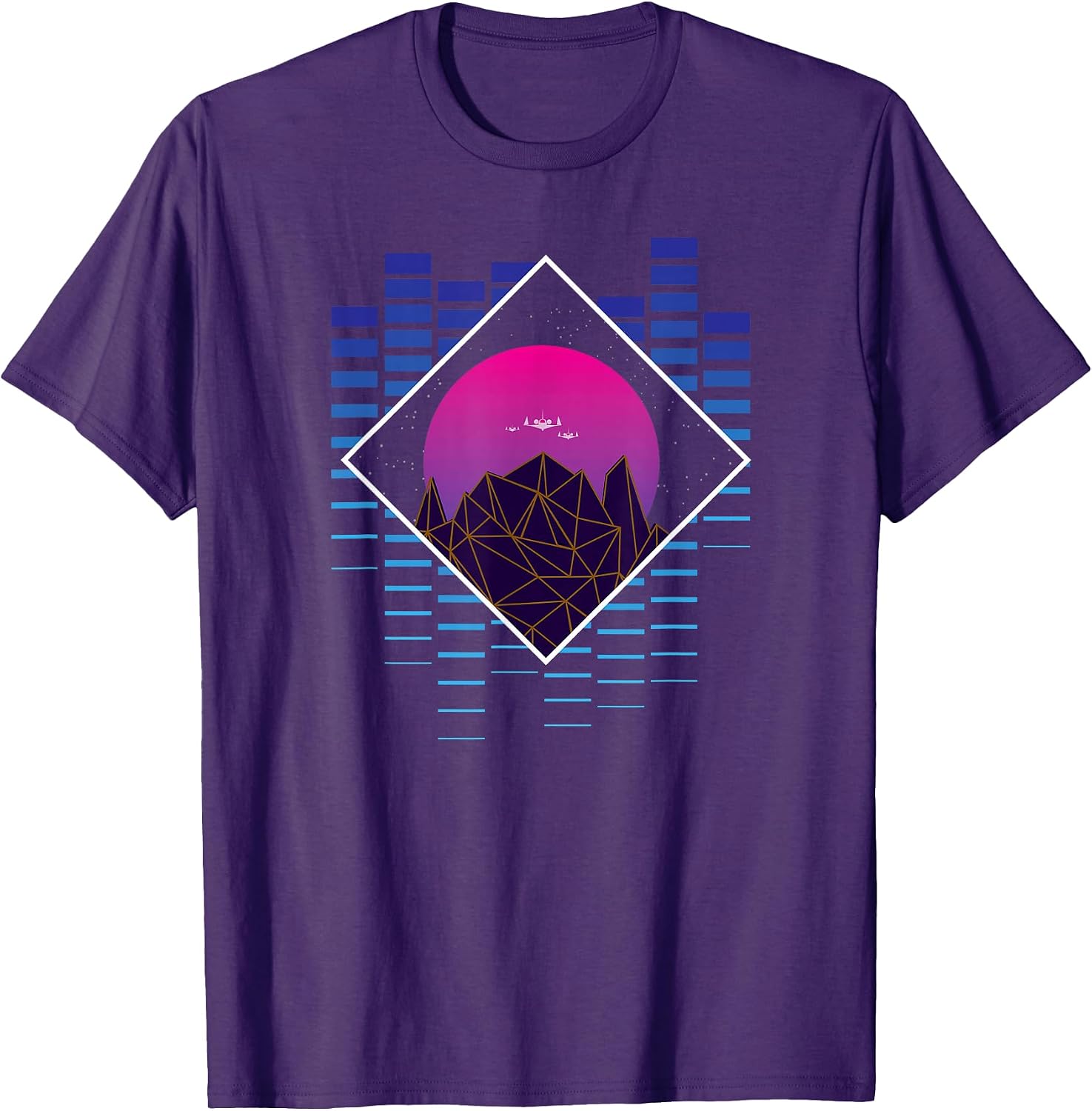 Space jet retrowave synthwave vaporwave - Adult & Kids T-Shirts, Sweatshirts & Hoodies apparel design preview 1