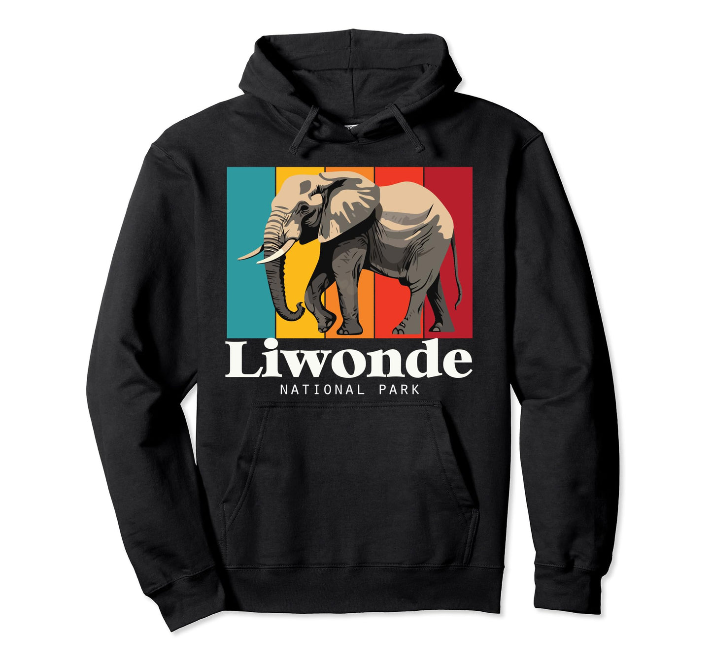 Elephants African Safari Liwonde Hoodie - Casual Everyday Wear for Adults - T-Shirt, Sweatshirt, Hoodie