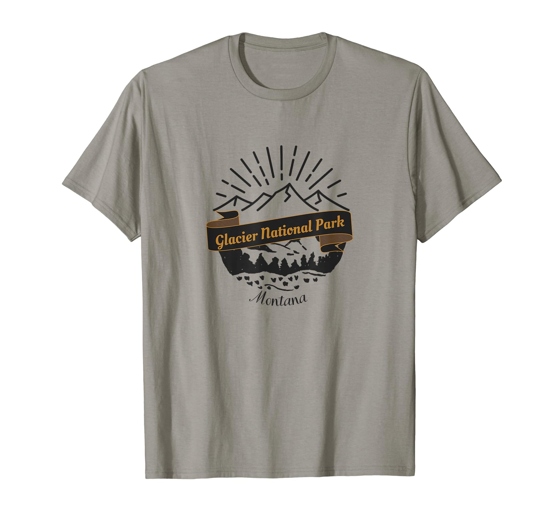 Glacier National Park Vacation T-Shirt - Aesthetic Graphic Men Women - T-Shirt, Sweatshirt, Hoodie
