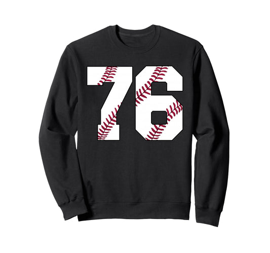Baseball 1950 76Th Birthday 76 Years Sweatshirt - Minimalist Print Unisex - T-Shirt, Sweatshirt, Hoodie