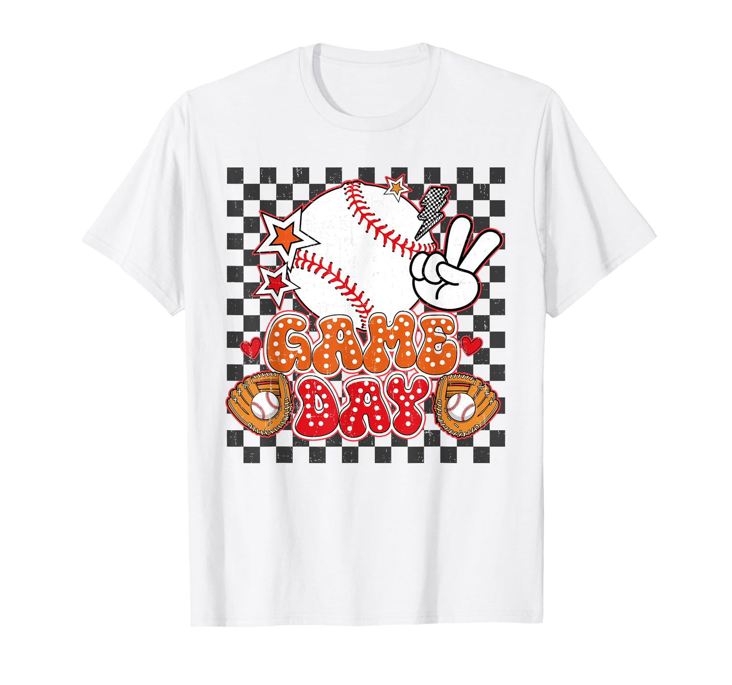 Checkered Game Day Coquette Bow T-Shirt - Minimalist Print Men Women - T-Shirt, Sweatshirt, Hoodie