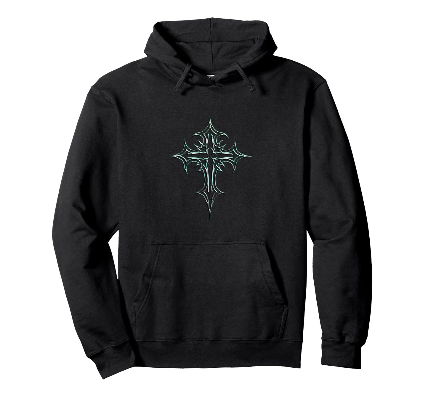 Gothic Cross Y2K Alt Aesthetic Emo Goth Hoodie - Trendy Graphic for Adults - T-Shirt, Sweatshirt, Hoodie