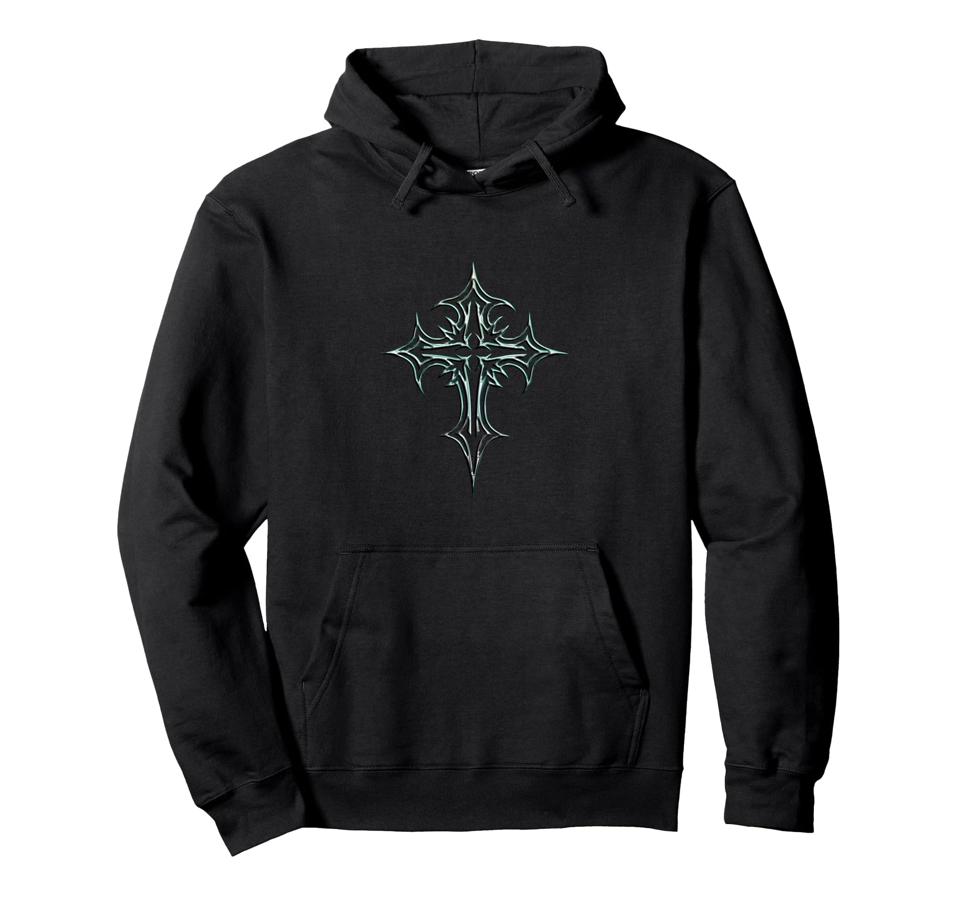 Gothic Cross Y2K Alt Aesthetic Emo Goth Hoodie - Trendy Graphic for Adults - T-Shirt, Sweatshirt, Hoodie