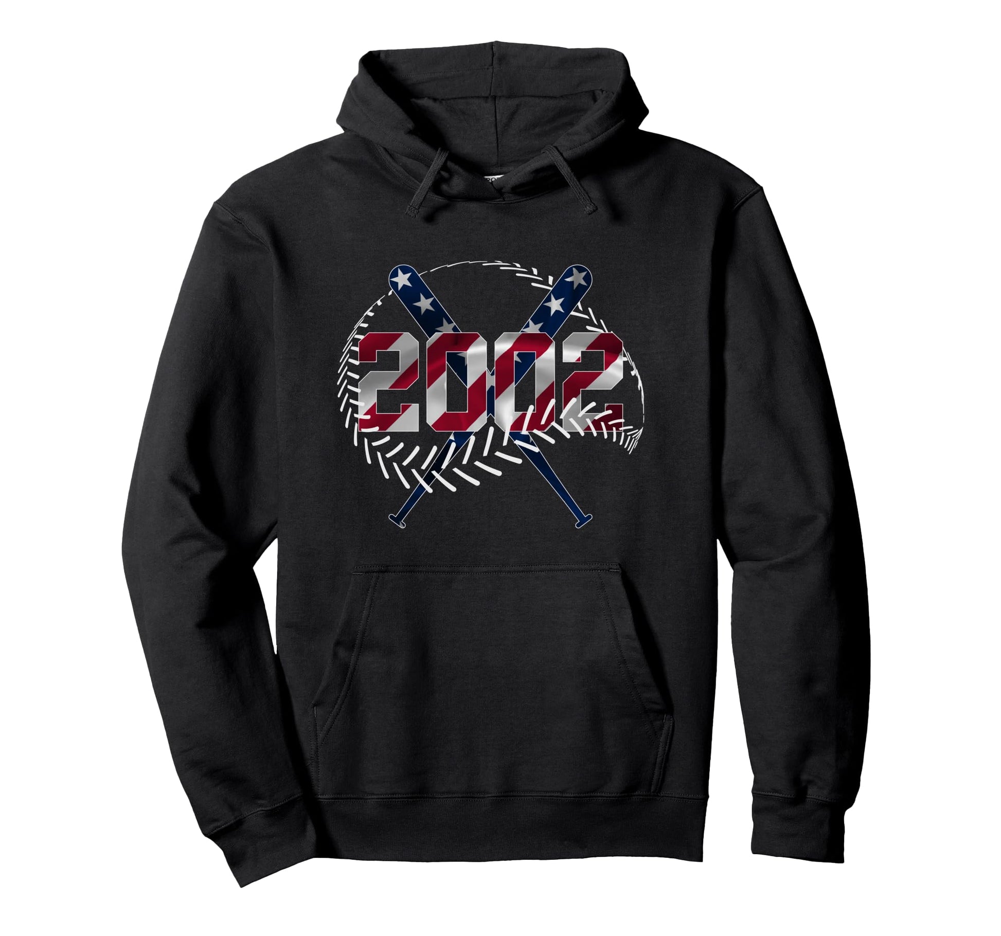 24Th Birthday Baseball 2002 Hoodie - Minimalist Print for Adults - T-Shirt, Sweatshirt, Hoodie