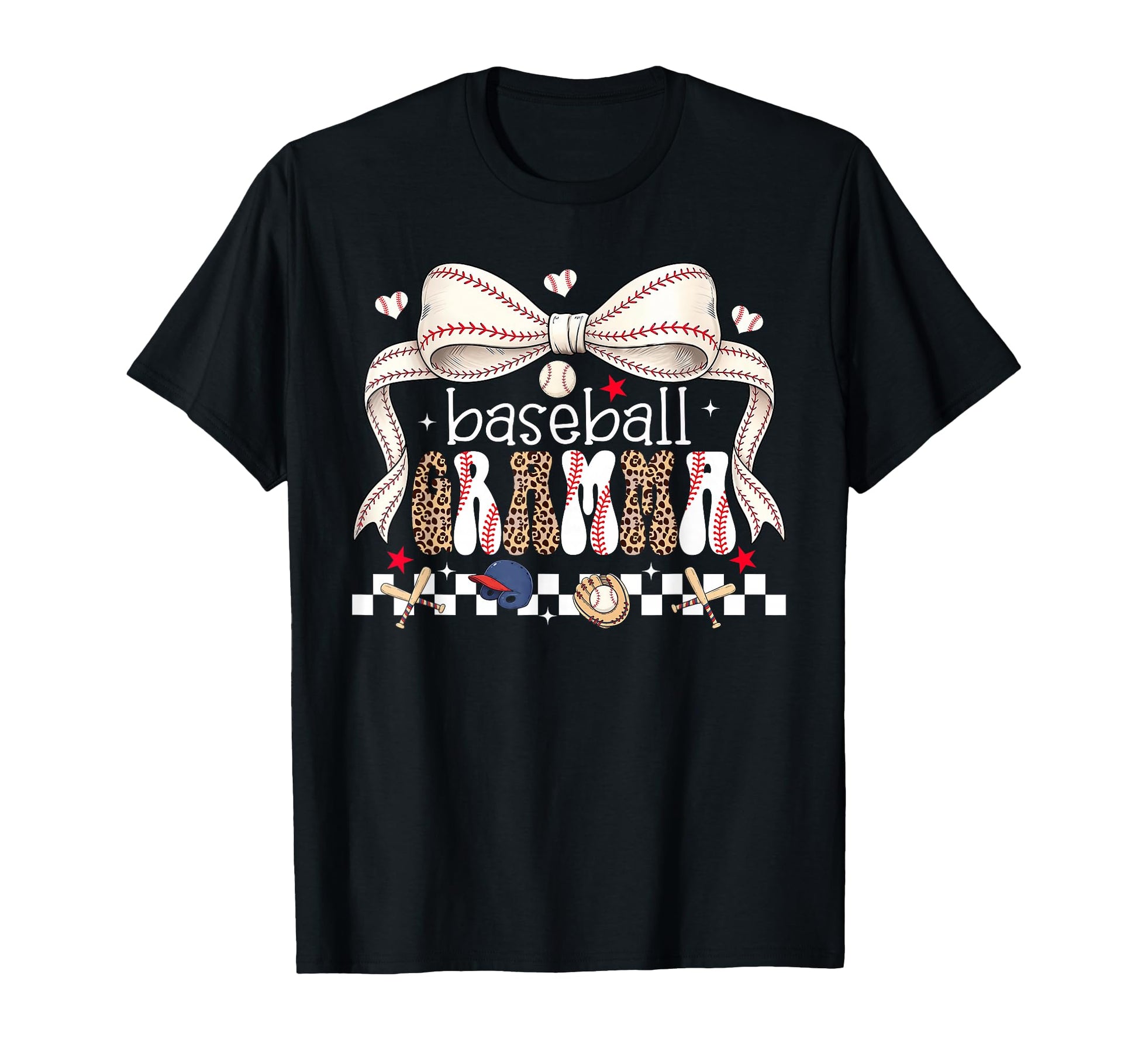 Baseball Gramma Coquette Bow T-Shirt - Custom Art Print for Adults - T-Shirt, Sweatshirt, Hoodie