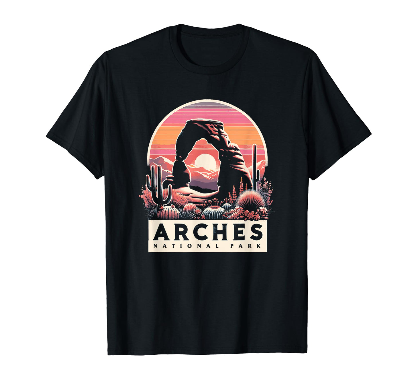 Arches National Park Sunset Delicate Arch T-Shirt - Trendy Graphic Unisex - T-Shirt, Sweatshirt, Hoodie