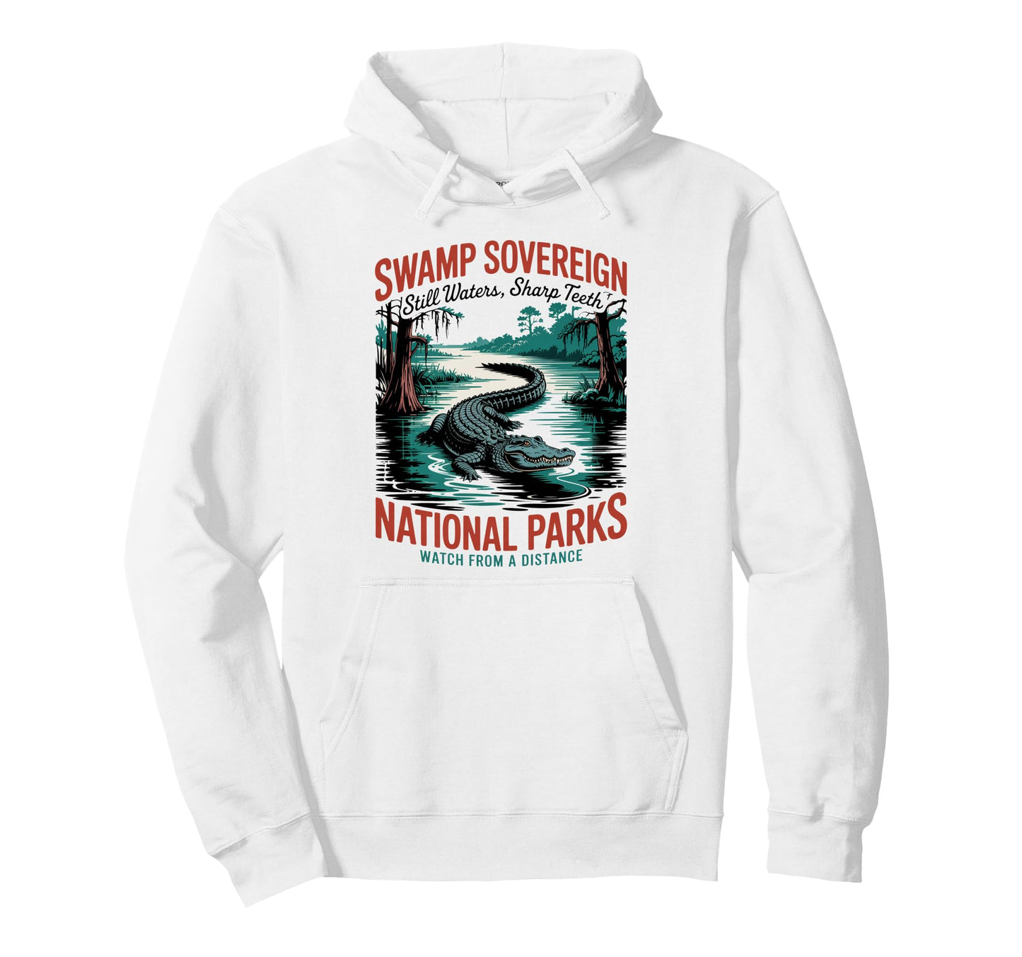 Everglades Gator National Parks Swamp Hoodie - Graphic Print for Adults - T-Shirt, Sweatshirt, Hoodie