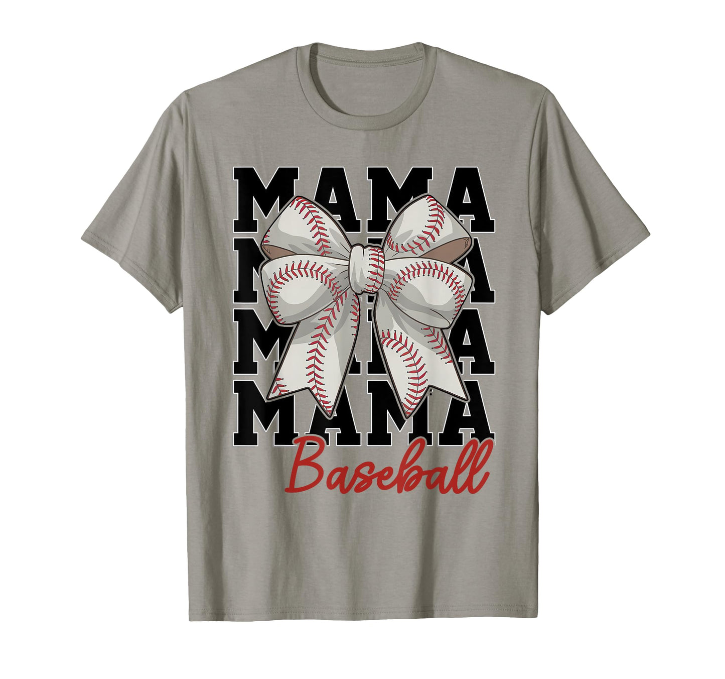 Baseball Mama Coquette Bow Biggest Fan T-Shirt - Minimalist Print Unisex - T-Shirt, Sweatshirt, Hoodie