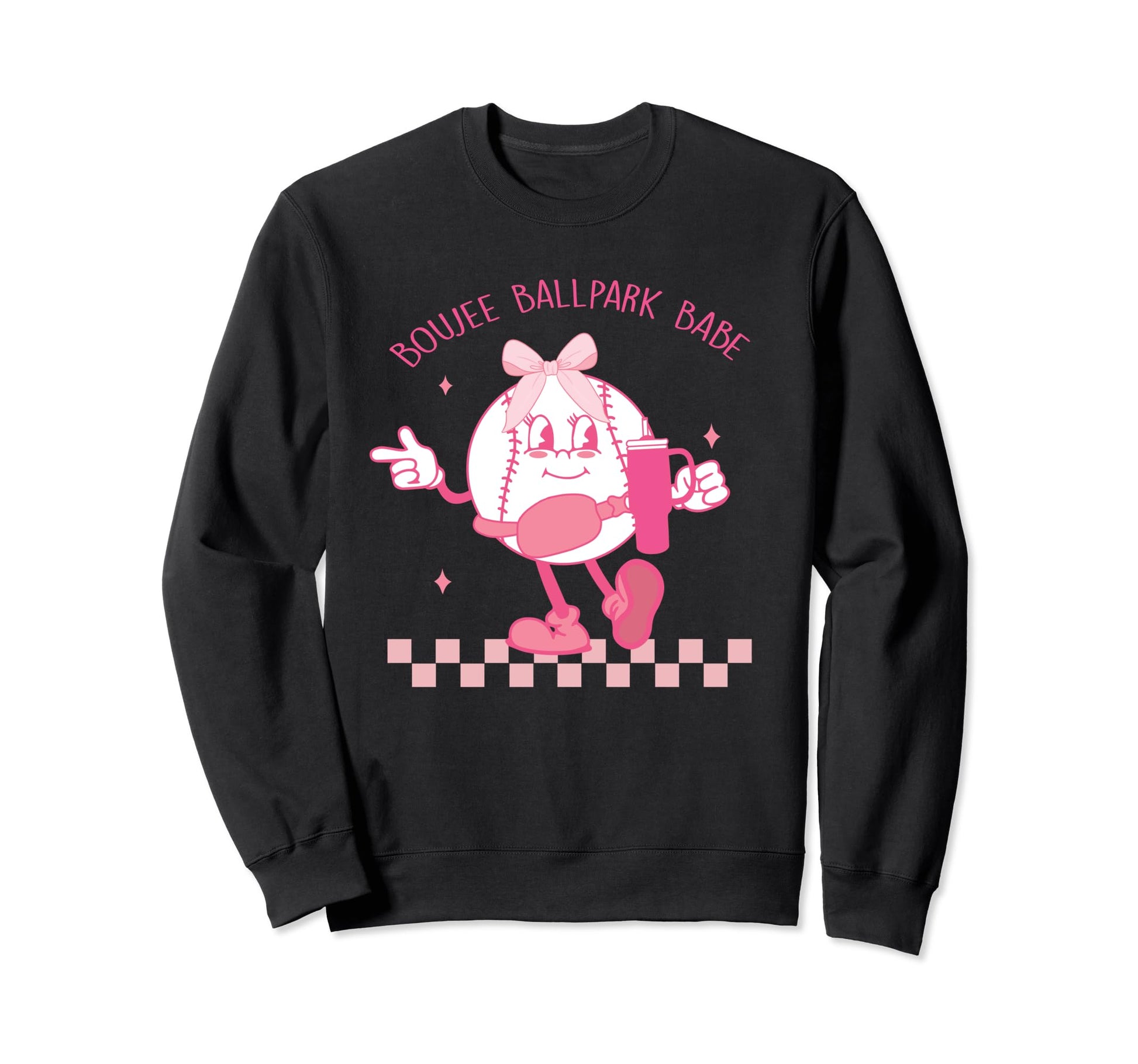 Boujee Ballpark Baseball Babe Sweatshirt - Streetwear Style Men Women - T-Shirt, Sweatshirt, Hoodie