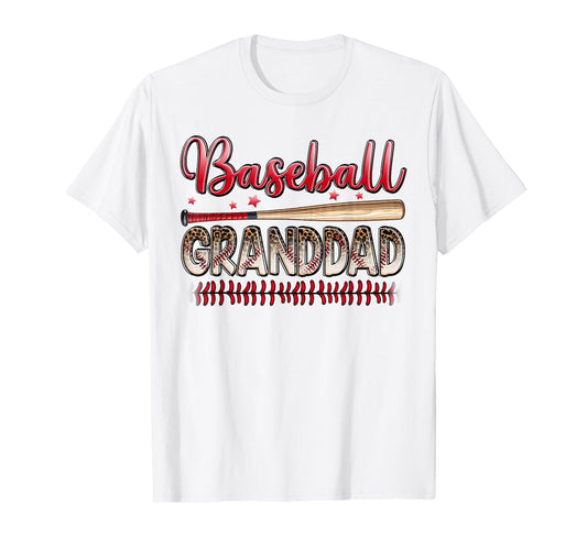 Baseball Granddad Funny Leopard T-Shirt - Aesthetic Graphic Unisex - T-Shirt, Sweatshirt, Hoodie