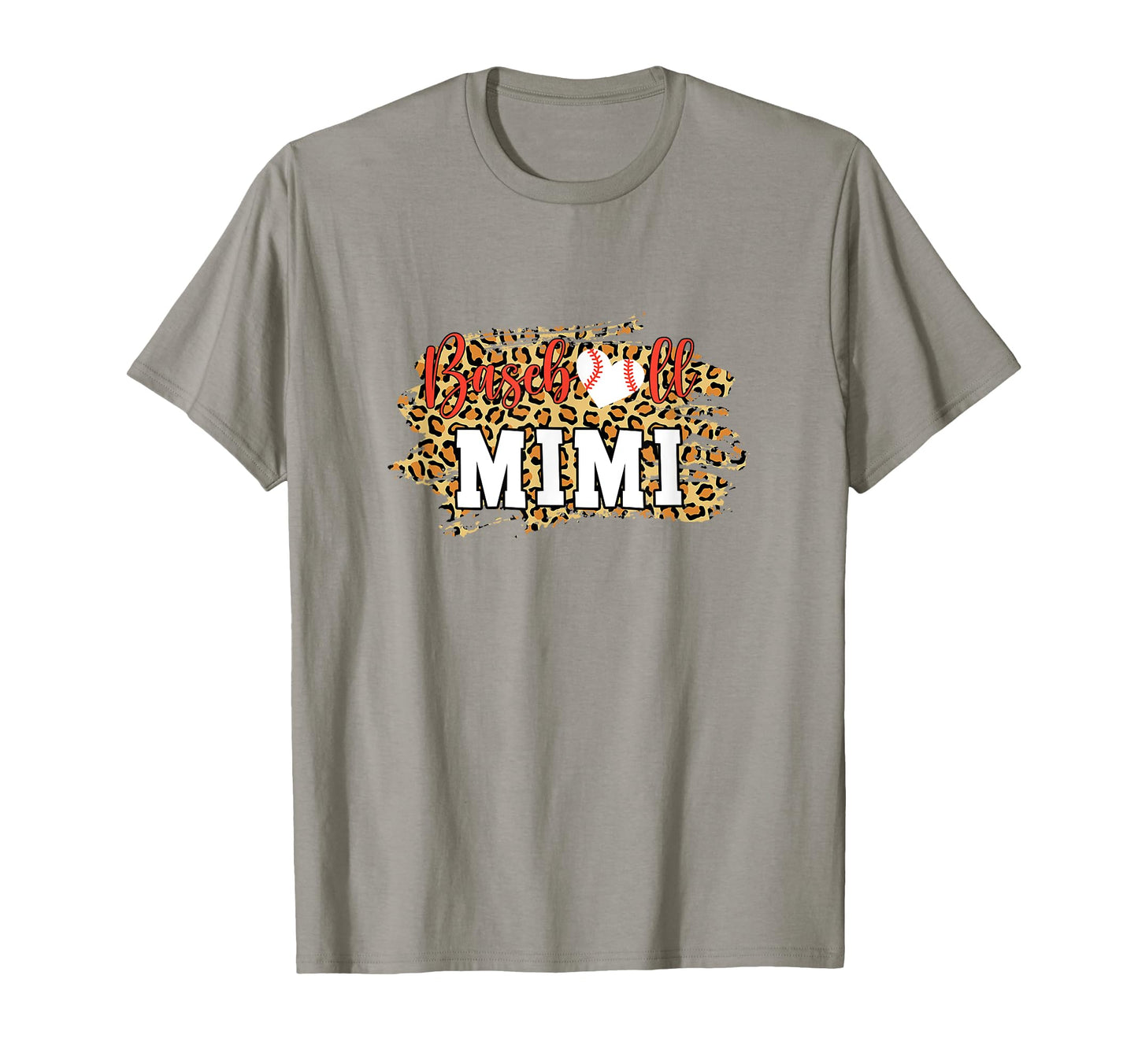 Baseball Mimi Leopard Funny Softball T-Shirt - Aesthetic Graphic Unisex - T-Shirt, Sweatshirt, Hoodie