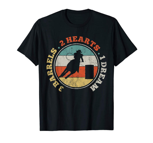 Barrel Racing Rodeo Western Gift T-Shirt - Aesthetic Graphic for Adults - T-Shirt, Sweatshirt, Hoodie