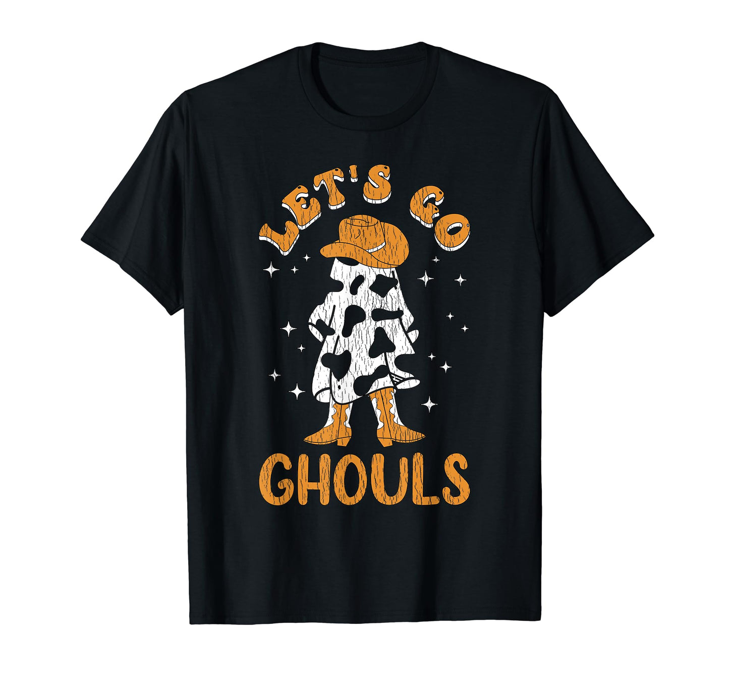 Lets Go Ghouls Western Ghost Groovy T-Shirt - Fun Novelty Design Unisex - T-Shirt, Sweatshirt, Hoodie