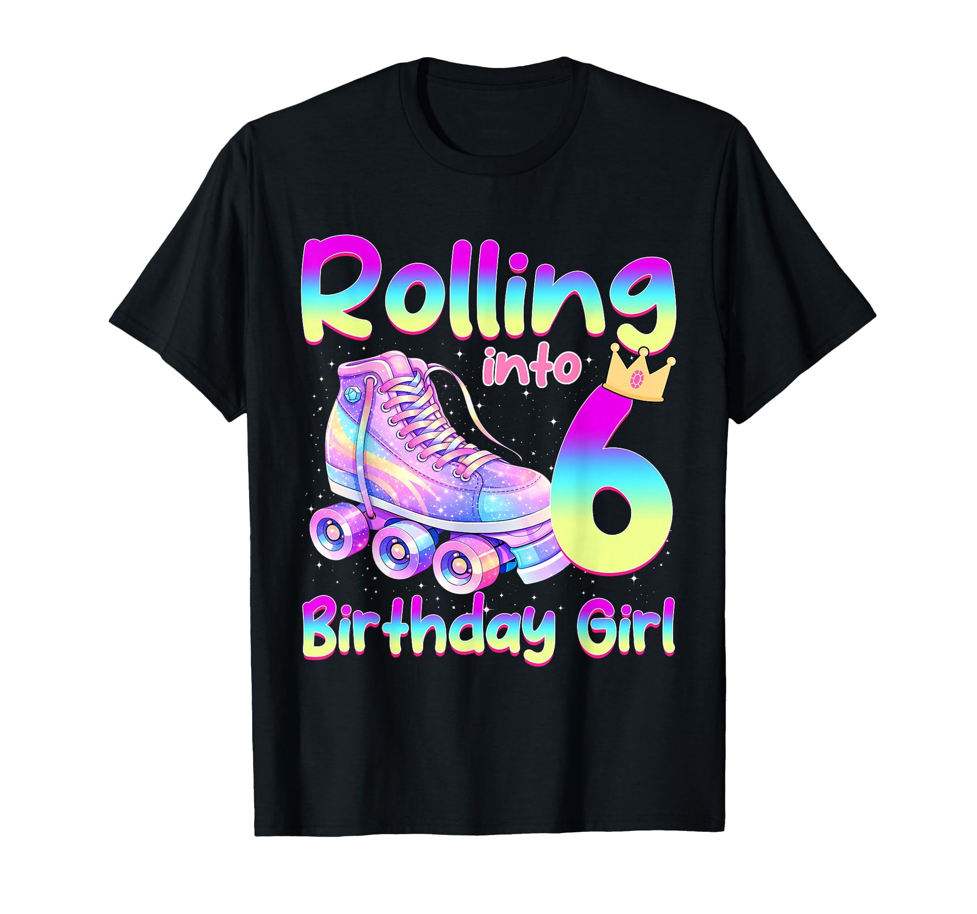 Rolling Into 6 Years Old Roller T-Shirt - Streetwear Style for Adults - T-Shirt, Sweatshirt, Hoodie