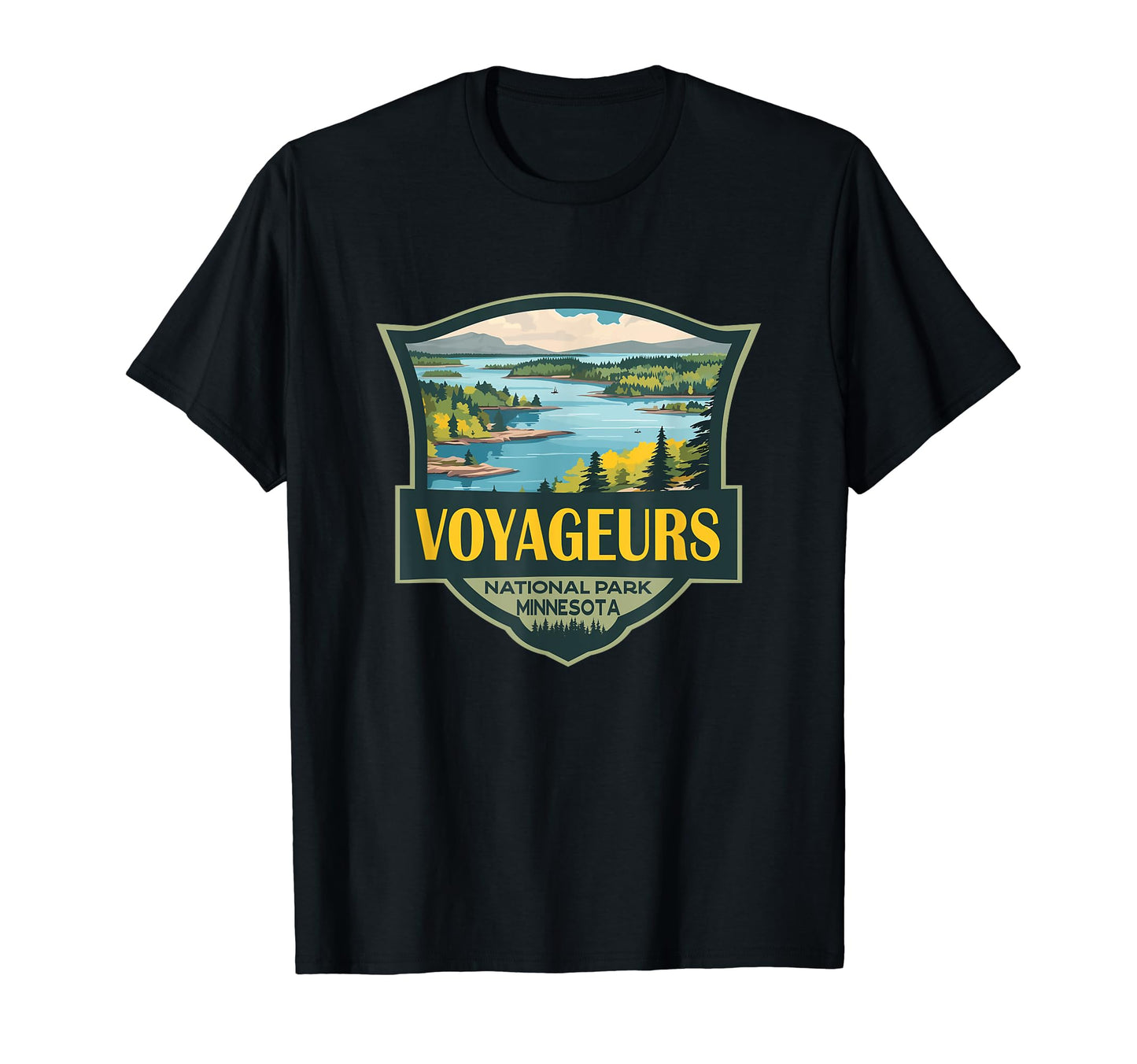 Voyageurs National Park T-Shirt - Fun Novelty Design for Adults - T-Shirt, Sweatshirt, Hoodie