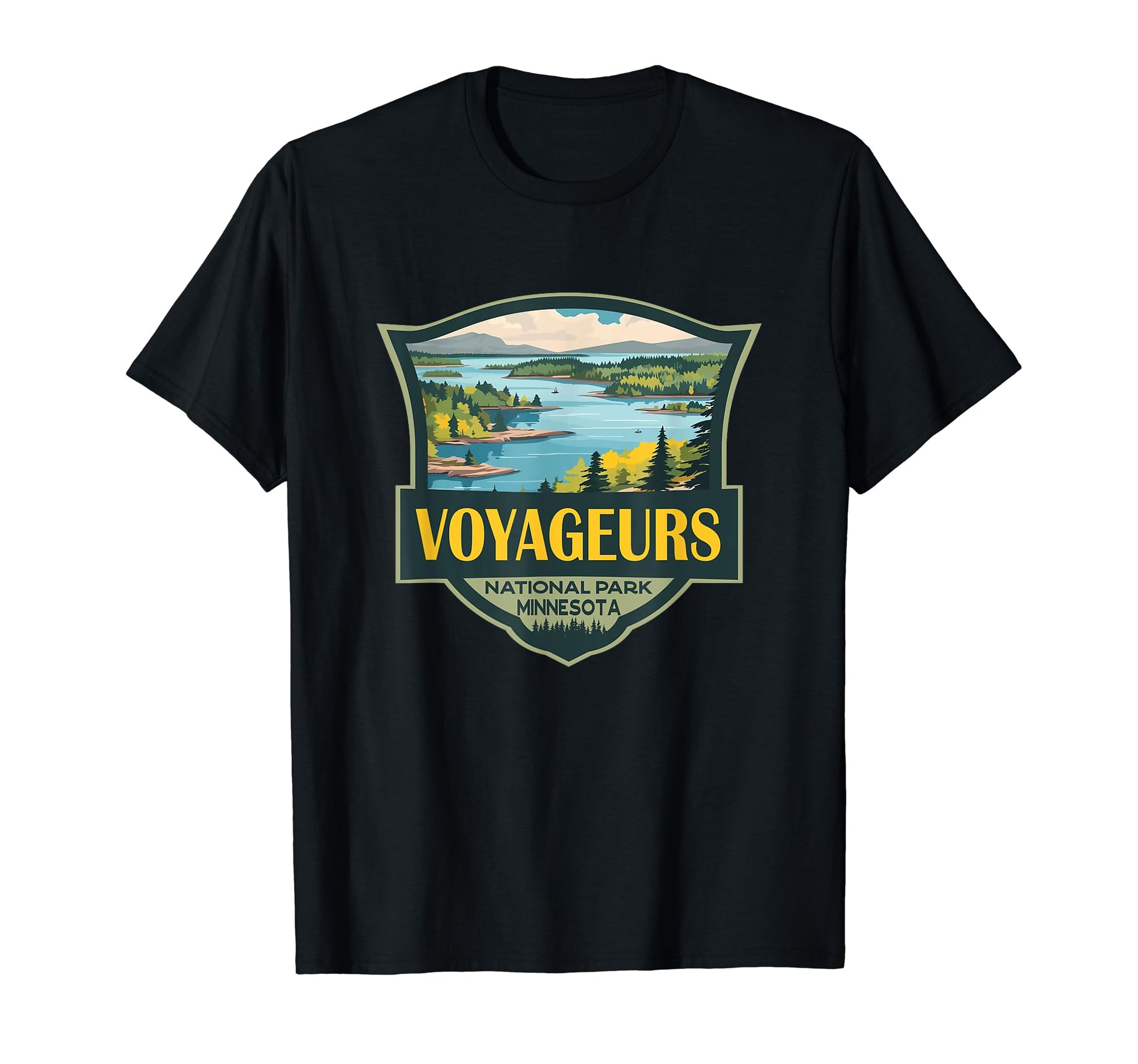Voyageurs National Park T-Shirt - Fun Novelty Design for Adults - T-Shirt, Sweatshirt, Hoodie