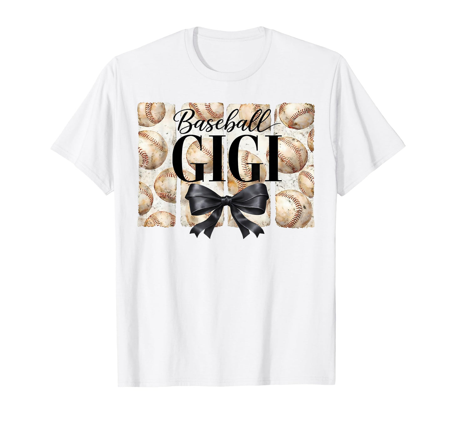 Baseball Gigi Coquette Bow Game Day T-Shirt - Graphic Print Men Women - T-Shirt, Sweatshirt, Hoodie