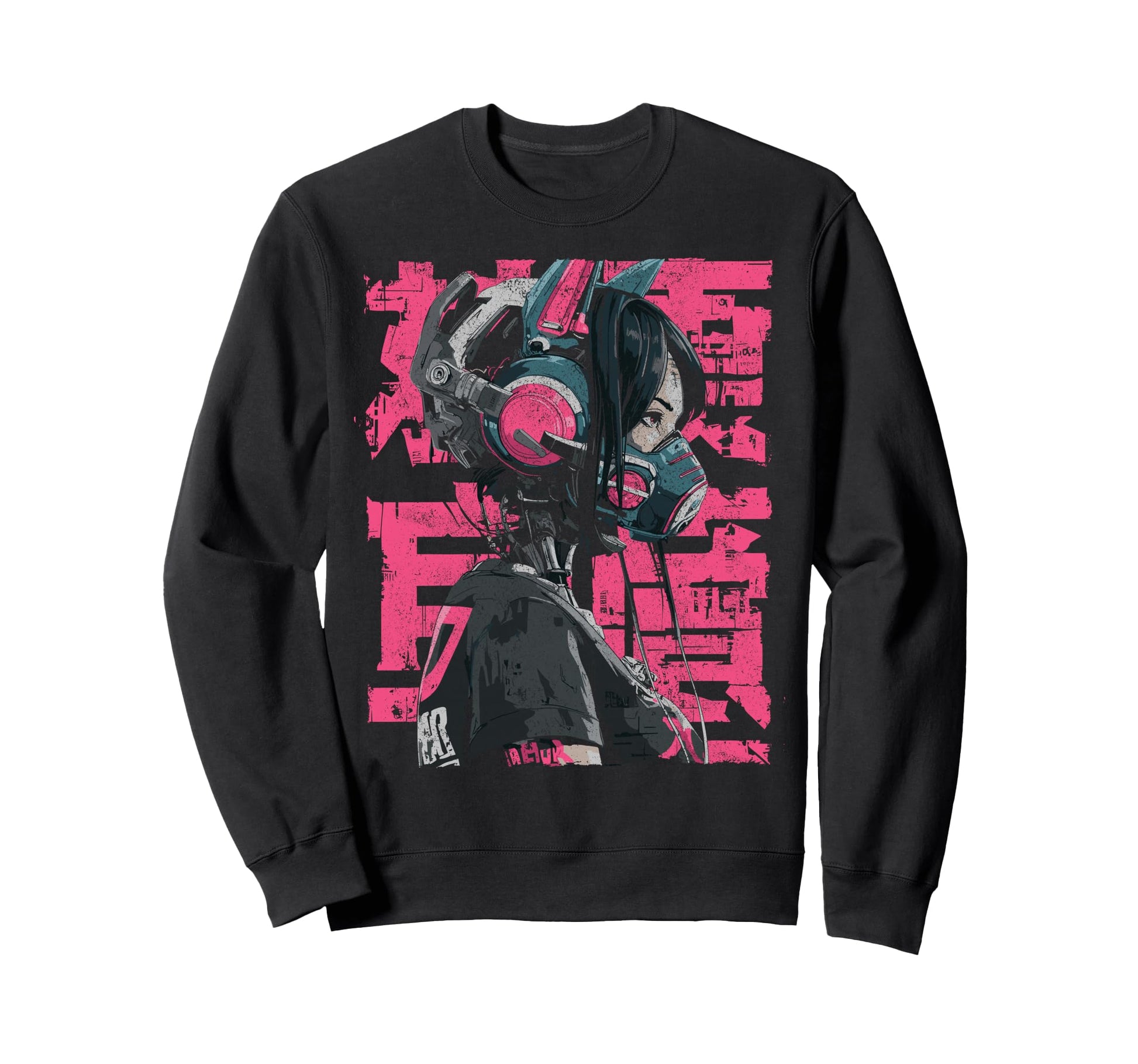 Japanese Streetwear Anime Cyberpunk Sweatshirt - Novelty Apparel Men Women - T-Shirt, Sweatshirt, Hoodie