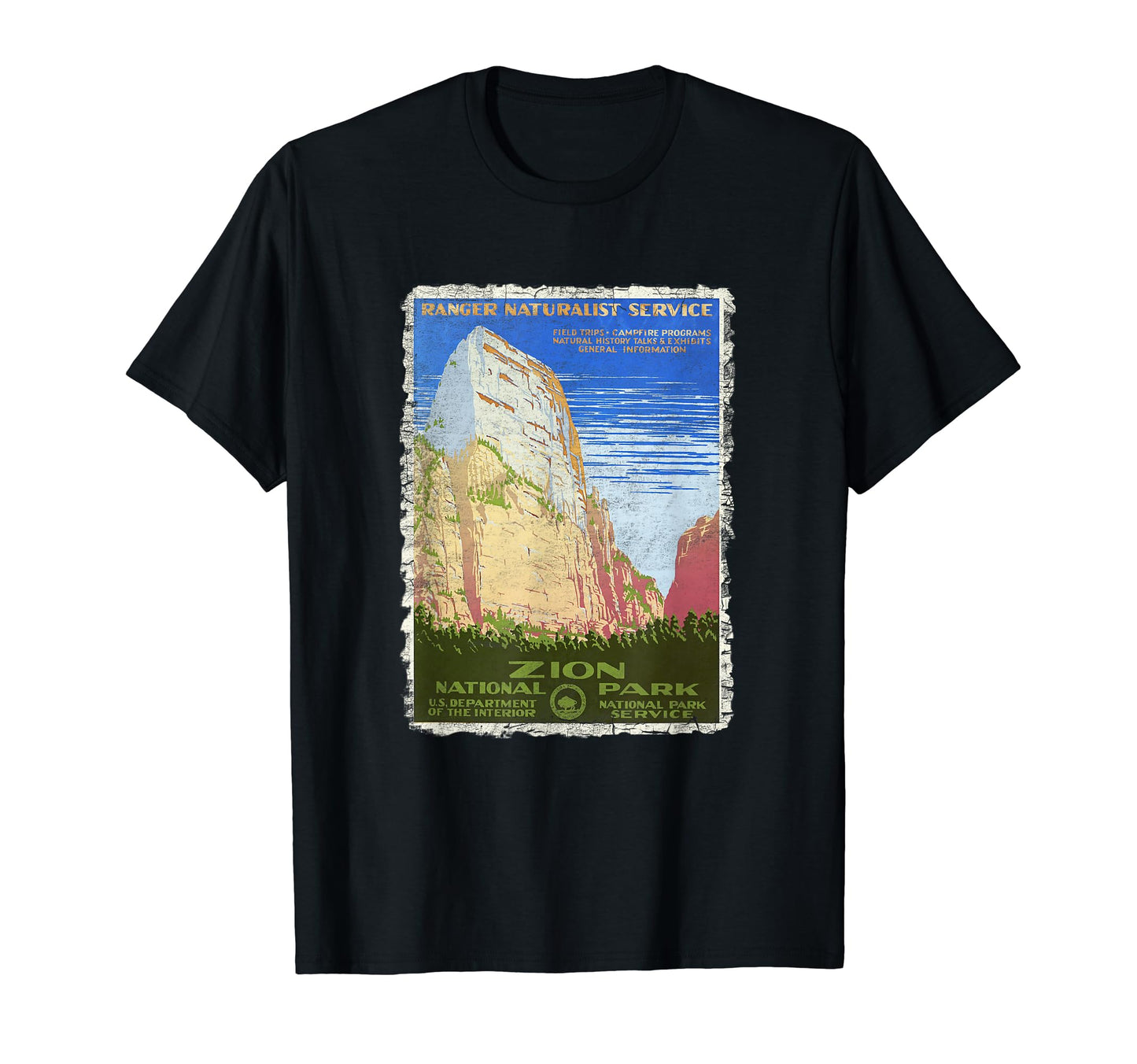 Zion National Park T-Shirt - Custom Art Print for Adults - T-Shirt, Sweatshirt, Hoodie