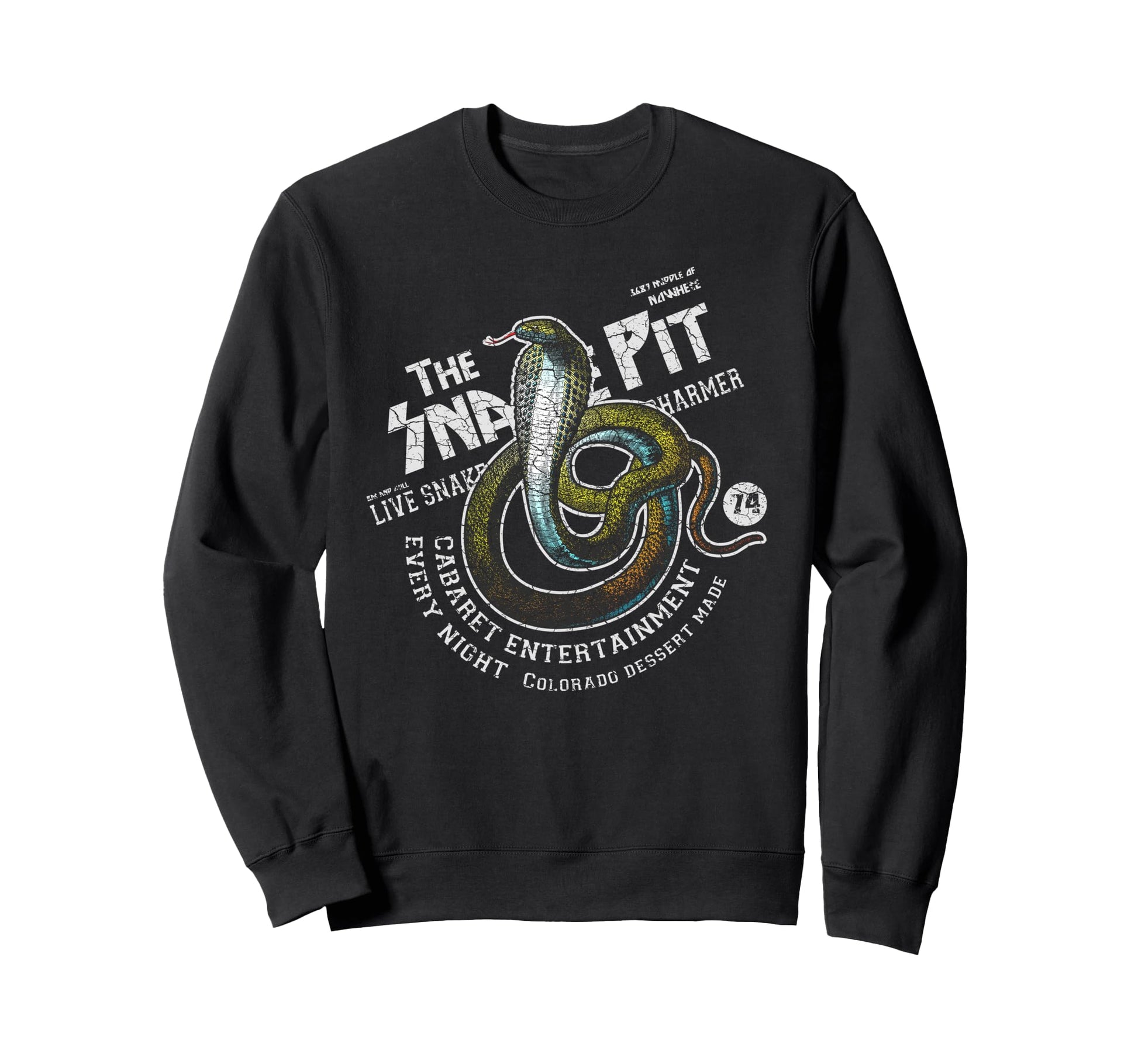 Snake Pit Cobra Bar Americana Sweatshirt - Unique Graphic for Adults - T-Shirt, Sweatshirt, Hoodie