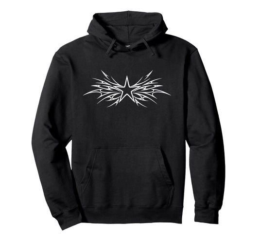90S Y2K Stellar Explosion Tattoo Star Hoodie - Custom Art Print Men Women - T-Shirt, Sweatshirt, Hoodie