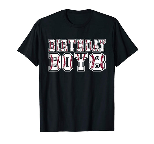 8Th Birthday 8 Years Old Baseball T-Shirt - Fun Novelty Design Unisex - T-Shirt, Sweatshirt, Hoodie