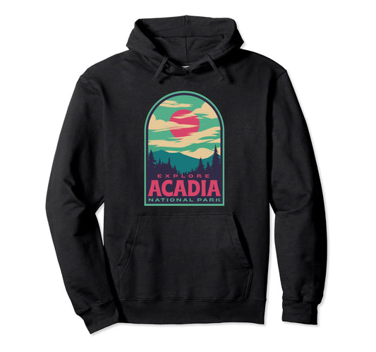 Acadia National Park Sunset Hoodie - Aesthetic Graphic Unisex - T-Shirt, Sweatshirt, Hoodie