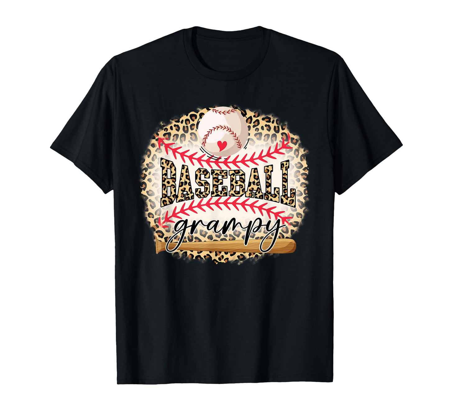 Baseball Grampy Funny Leopard Baseball T-Shirt - Fun Novelty Design Unisex - T-Shirt, Sweatshirt, Hoodie