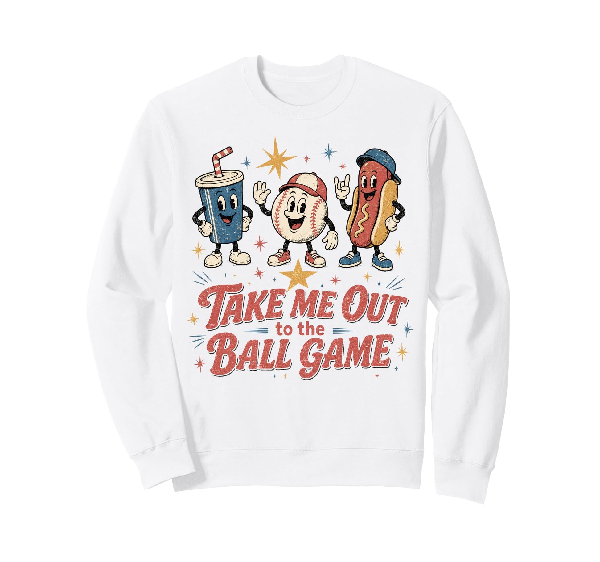 Baseball Take Me Out To Ball Game Sweatshirt - Novelty Apparel for Adults - T-Shirt, Sweatshirt, Hoodie