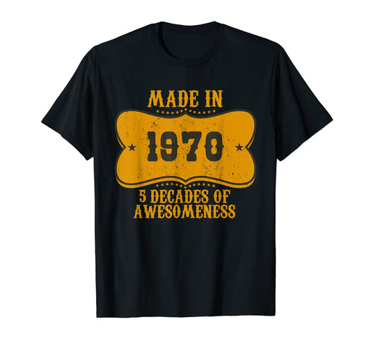 52 Birthday Western Made 1970 T-Shirt - Streetwear Style Unisex - T-Shirt, Sweatshirt, Hoodie