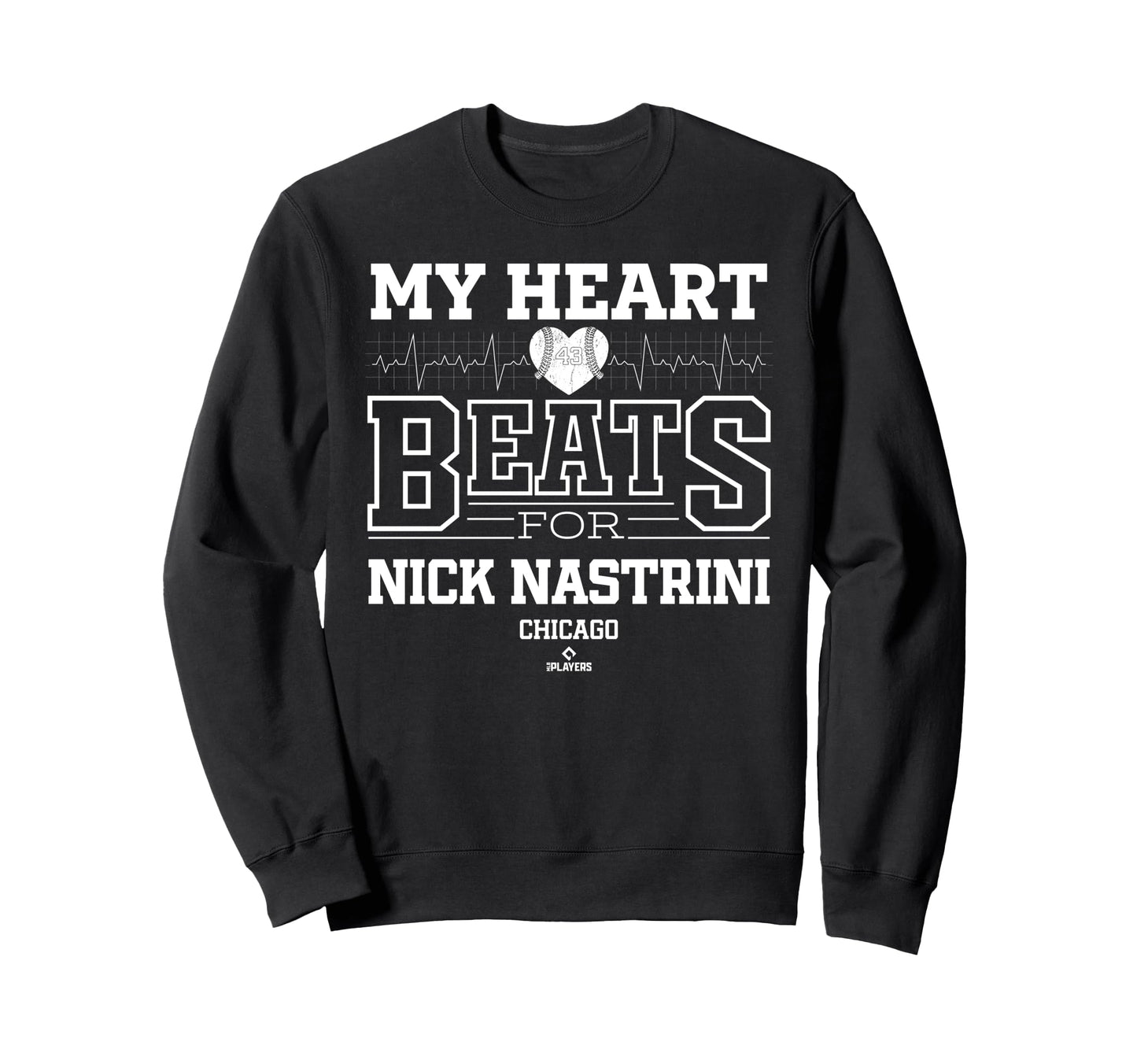 My Heart Beats Nick Nastrini Chicago Sweatshirt - Graphic Print Unisex - T-Shirt, Sweatshirt, Hoodie