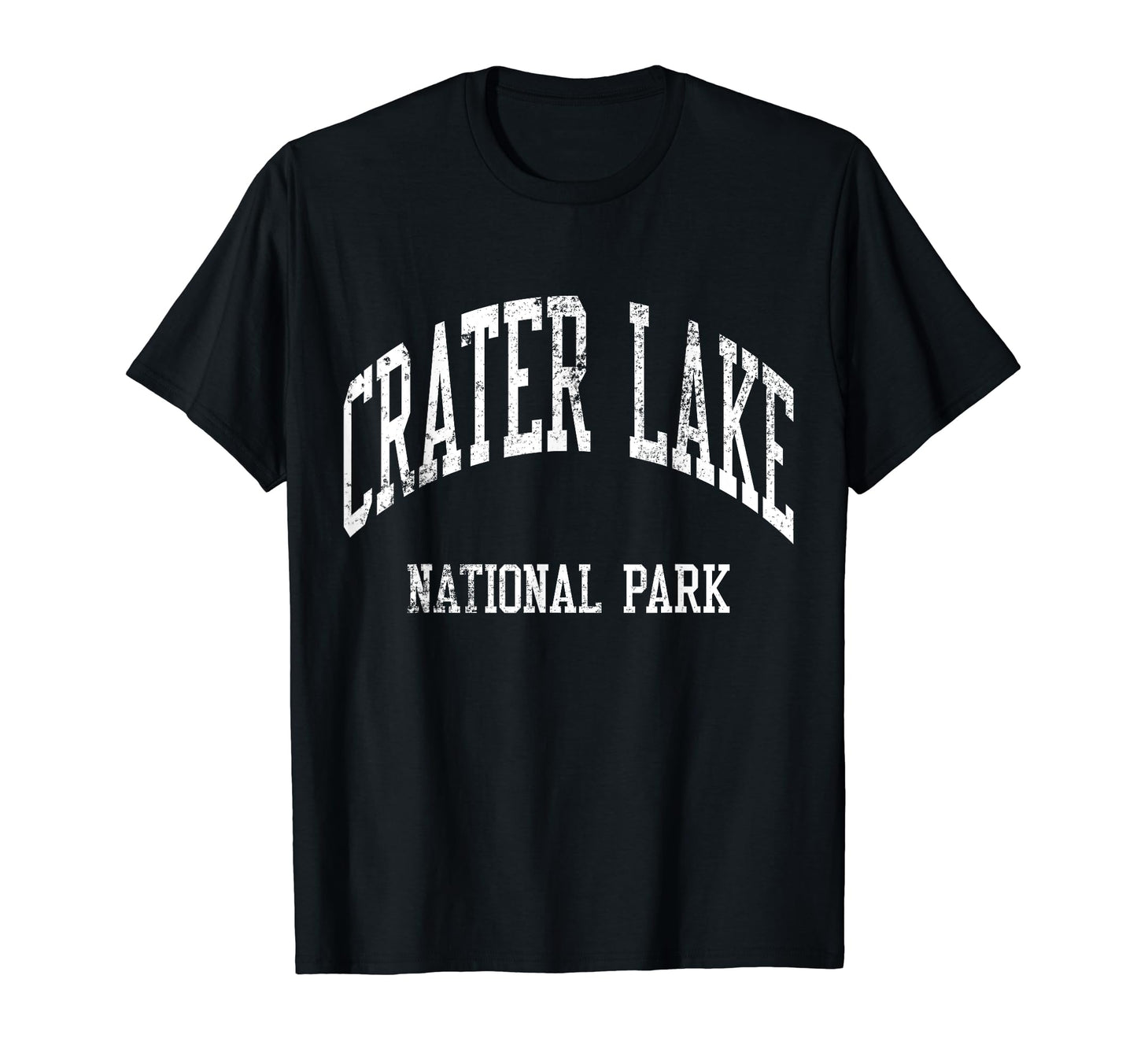Crater Lake National Park 70S College T-Shirt - Minimalist Print Men Women - T-Shirt, Sweatshirt, Hoodie