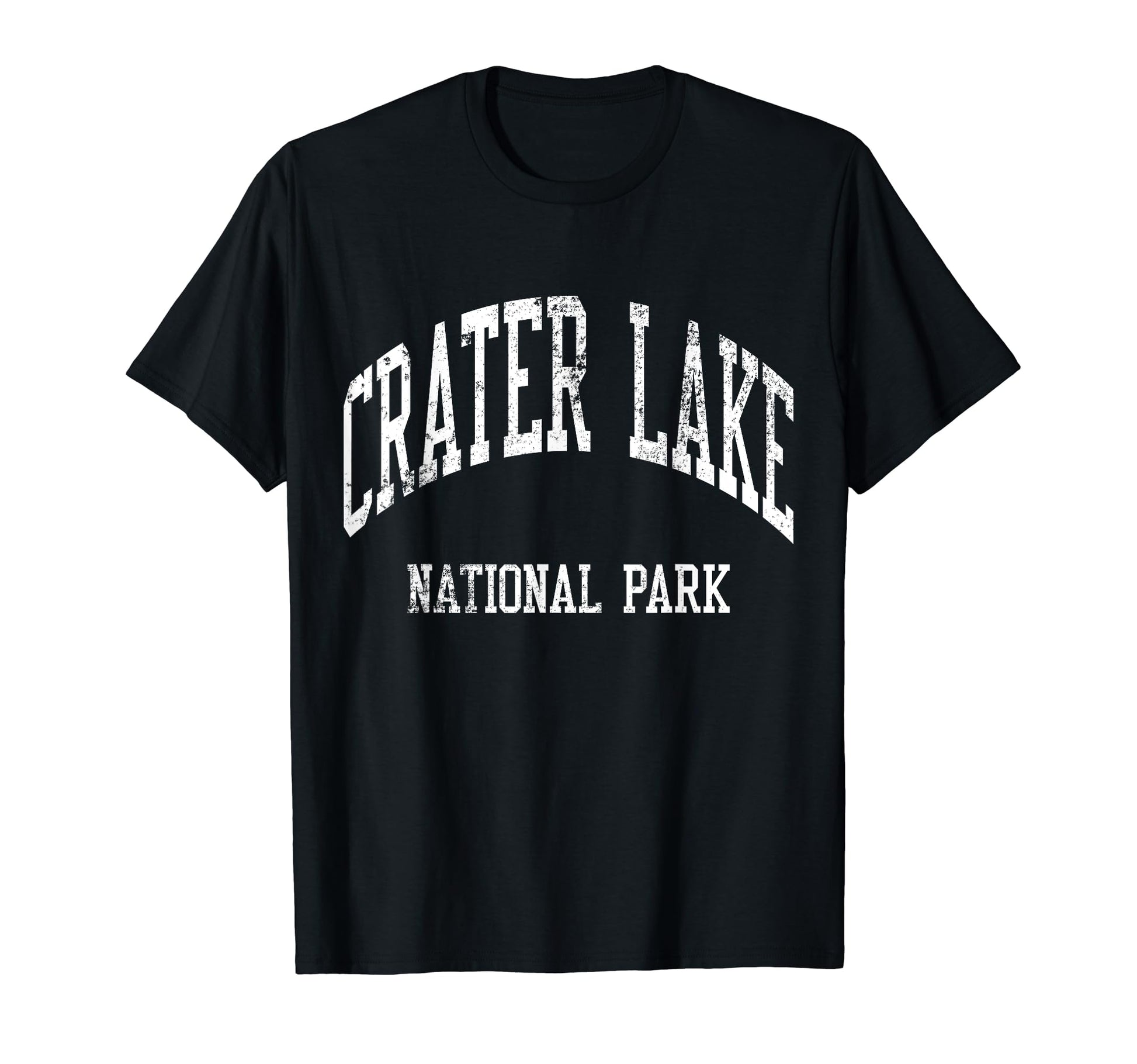 Crater Lake National Park 70S College T-Shirt - Minimalist Print Men Women - T-Shirt, Sweatshirt, Hoodie