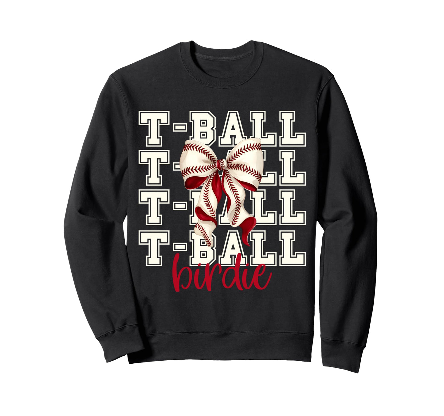 Tball Birdie Teeball T Ball Coquette Sweatshirt - Unique Graphic Men Women - T-Shirt, Sweatshirt, Hoodie
