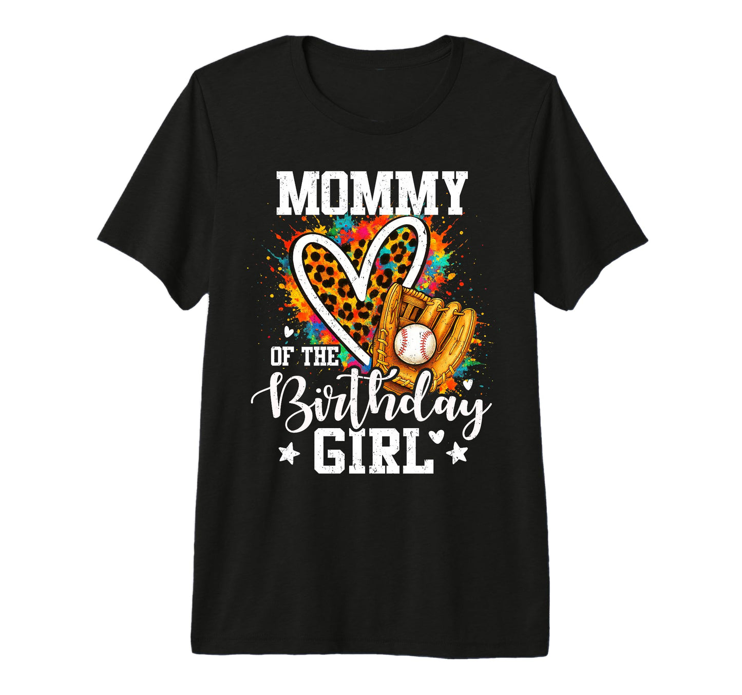 Mommy Birthday Baseball Player T-Shirt - Custom Art Print Men Women - T-Shirt, Sweatshirt, Hoodie