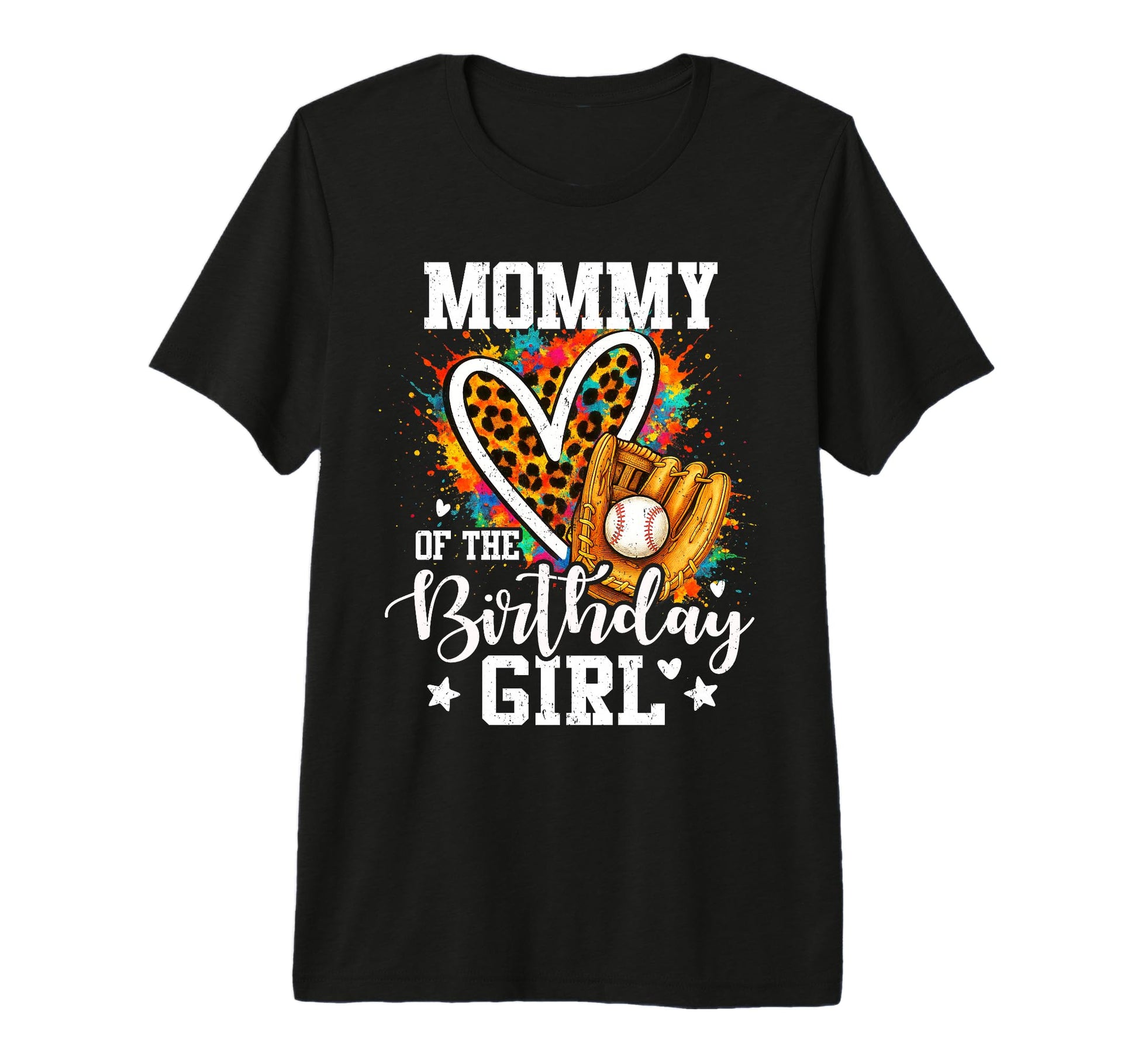 Mommy Birthday Baseball Player T-Shirt - Custom Art Print Men Women - T-Shirt, Sweatshirt, Hoodie