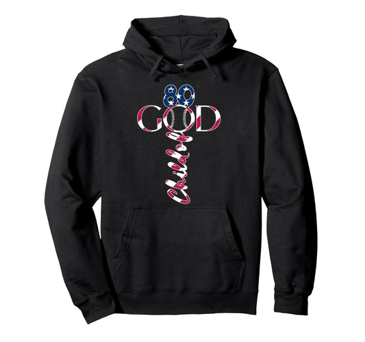 Baseball Jesus 80 Years Child God Hoodie - Fun Novelty Design Men Women - T-Shirt, Sweatshirt, Hoodie