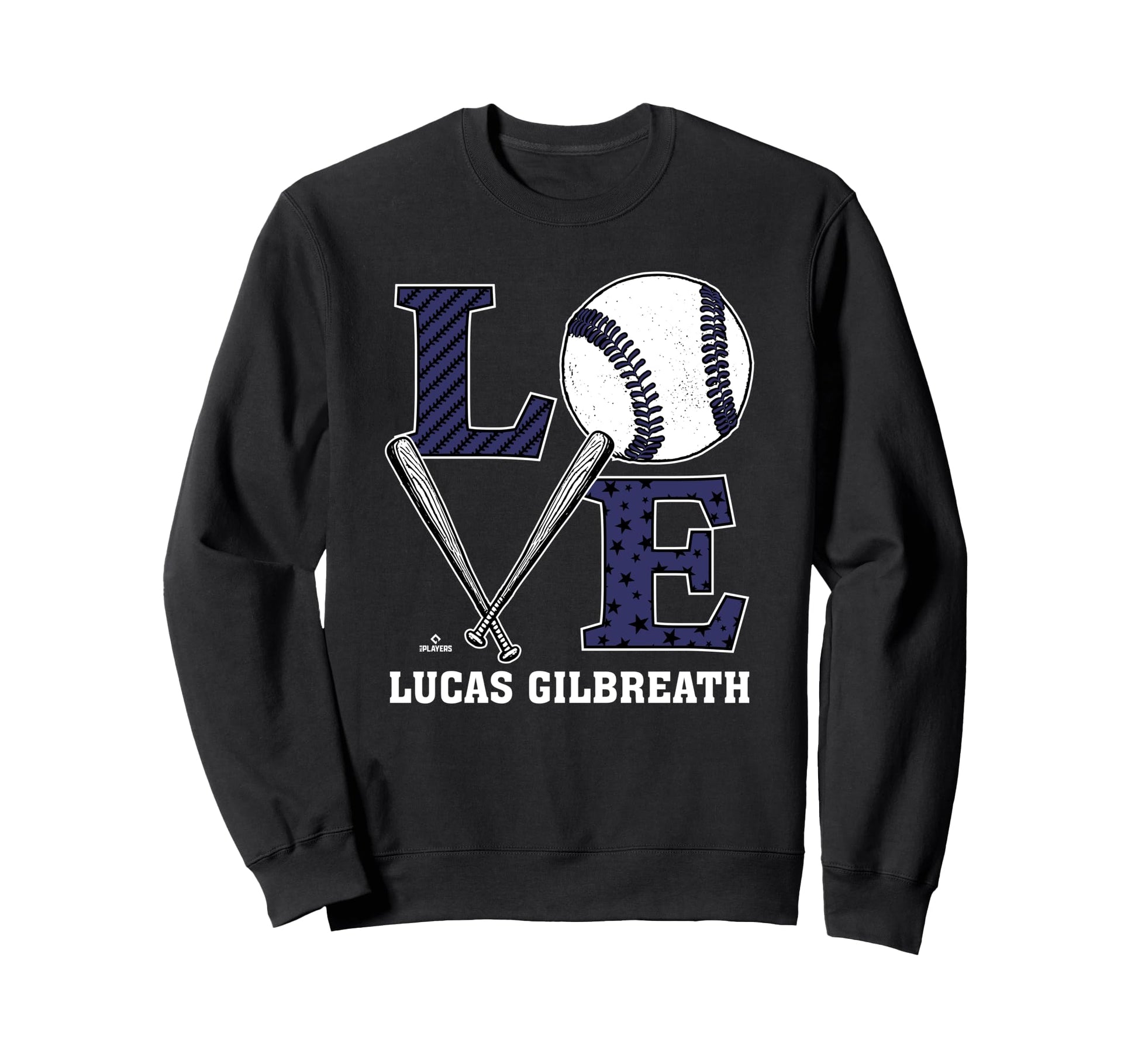 Distressed Baseball Love Lucas Sweatshirt - Novelty Apparel Men Women - T-Shirt, Sweatshirt, Hoodie